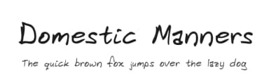Domestic Manners by Cheapskate Fonts — Script Handwritten Font — thumbnail 1