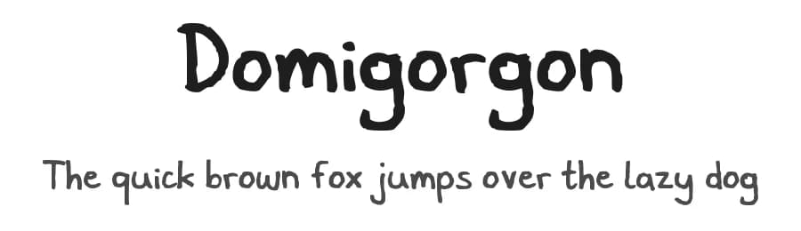 Domigorgon by Domagoj Rapcak — Script Handwritten Font