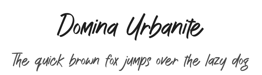 Domina Urbanite by UI Creative — Script Handwritten Font