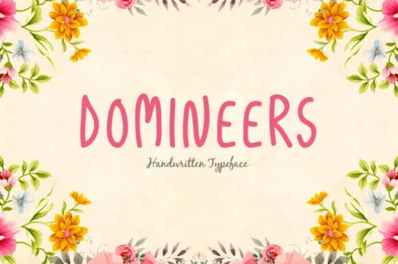 Domineers Font by Spanking Fonts — Script Handwritten Font