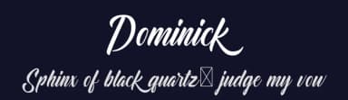 Dominick by Graphix Line Studio — Script Handwritten Font — thumbnail 2