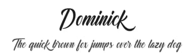 Dominick by Graphix Line Studio — Script Handwritten Font — thumbnail 1