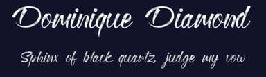 Dominique Diamond by UI Creative — Script Handwritten Font — thumbnail 2