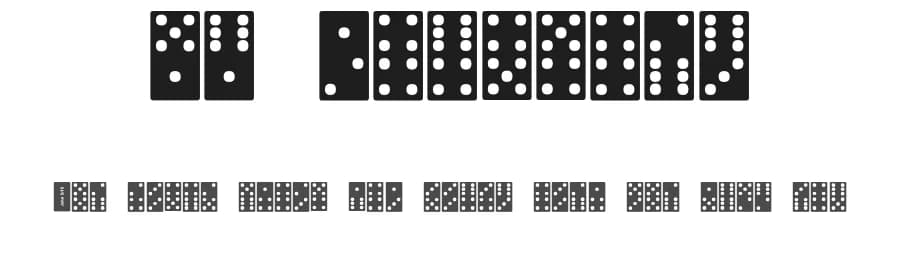 FE Dominoes by Font Environment — Dingbats Font