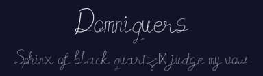Domniquers by Muhammad Wahyudin — Script Handwritten Font — thumbnail 2