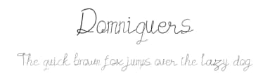 Domniquers by Muhammad Wahyudin — Script Handwritten Font — thumbnail 1