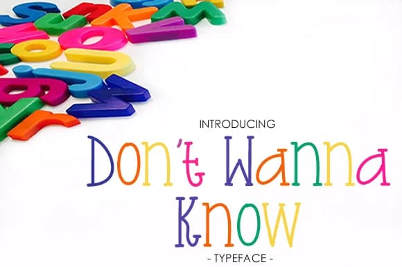 Don't Wanna Know Font by yh.seaofknowledge — Script Handwritten Font