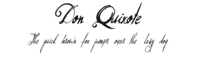 Don Quixote by Hanoded — Script Handwritten Font — thumbnail 1