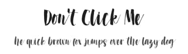 Don't Click Me by Just Font You — Script Handwritten Font — thumbnail 1