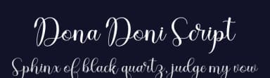Dona Doni Script by Nurul Kamal — Script Handwritten Font — thumbnail 2