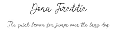 Dona Freddie by Forberas Club — Script Handwritten Font — thumbnail 1