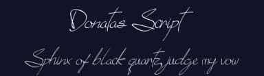 Donatas Script by Gigih Wiryana — Script Handwritten Font — thumbnail 2