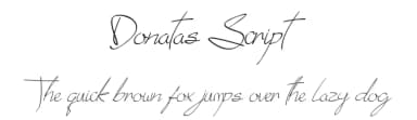 Donatas Script by Gigih Wiryana — Script Handwritten Font — thumbnail 1