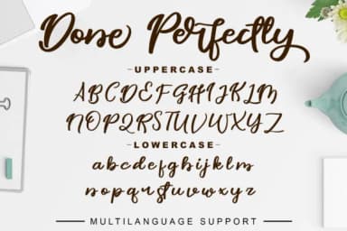 Done Perfectly Font by AbasCreative — Script Handwritten Font — thumbnail 4