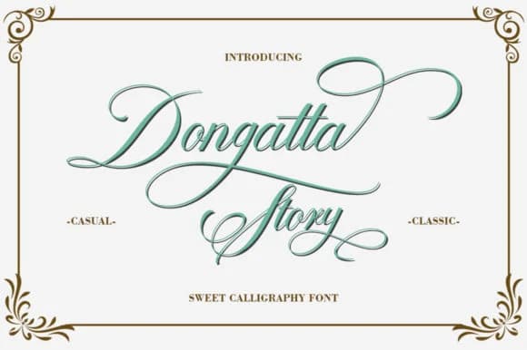 Dongatta Story Font by Natural Ink — Script Handwritten Font