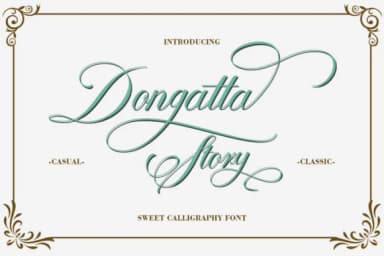 Dongatta Story Font by Natural Ink — Script Handwritten Font — thumbnail 1