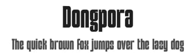 Dongpora by Ronny Studio — Sans Serif Font — thumbnail 1