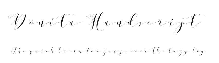Donita Handscript by Linetotype — Script Handwritten Font