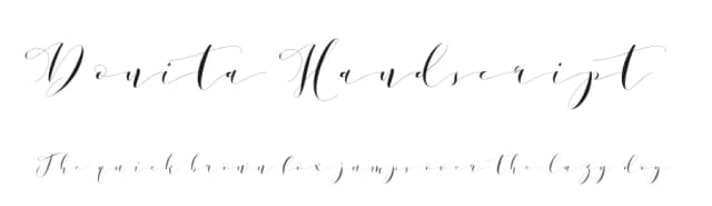 Donita Handscript by Linetotype — Script Handwritten Font