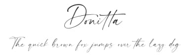 Donitta by Ef Studio — Script Handwritten Font — thumbnail 1