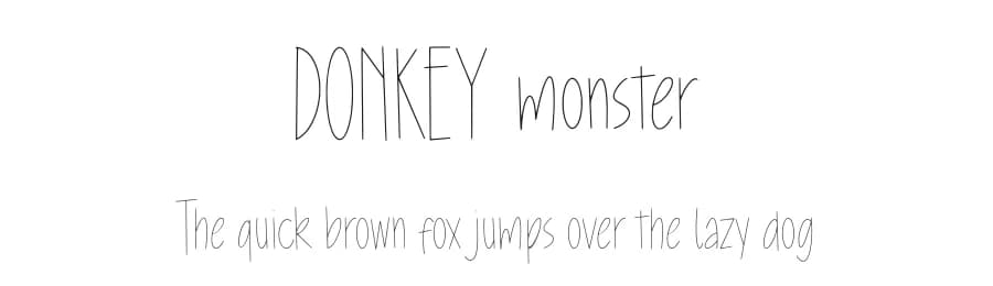Donkey Monster by Balpirick Studio — Script Handwritten Font