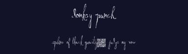Donkey Punch by Xerographer Fonts — Script Handwritten Font — thumbnail 2