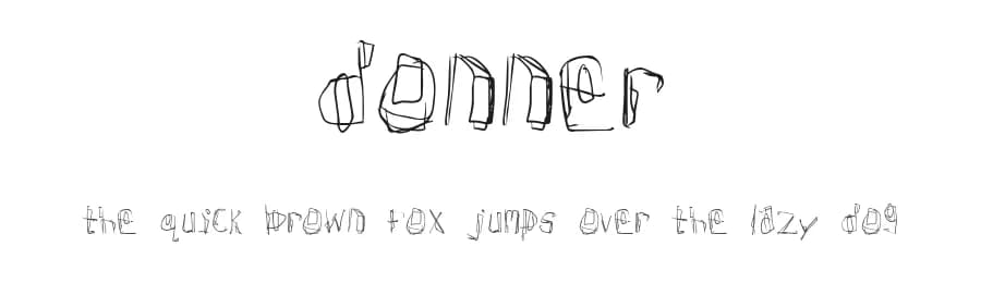 Donner by Divide by Zero — Script Handwritten Font