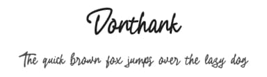 Donthank by Letterhend Studio — Script Handwritten Font — thumbnail 1