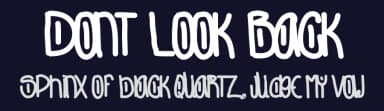 Dont Look Back by Des Gomez — Script Handwritten Font — thumbnail 2