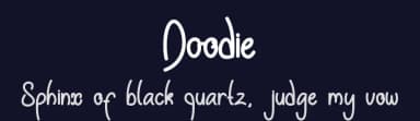 Doodie by Tiny Hand Letter — Script Handwritten Font — thumbnail 2