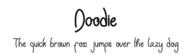Doodie by Tiny Hand Letter — Script Handwritten Font — thumbnail 1