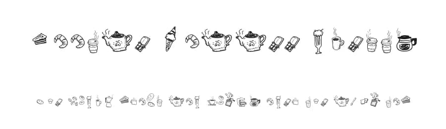 Doodle Coffee Scents by Galdino Otten Fonts — Dingbats Font