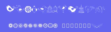 Doodle Dings 1 Birds Cages by Emily Spadoni — Dingbats Font — thumbnail 3