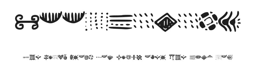 Doodlizing by put out into the deep — Dingbats Font