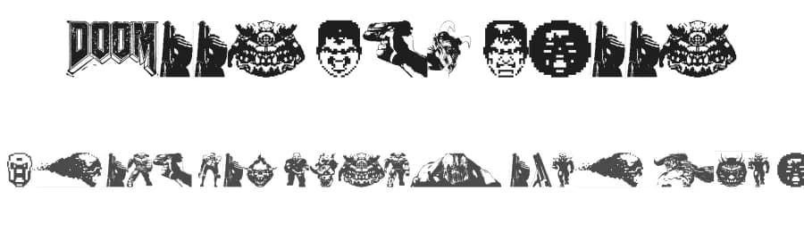 Doom And Gloom by xstreamed.tv — Dingbats Font