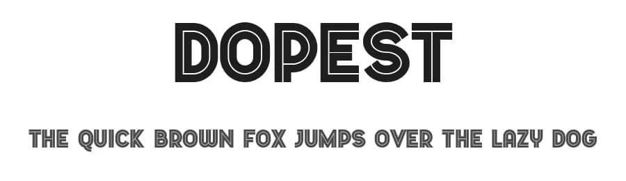 Dopest by Marsnev — Sans Serif Font — preview 1