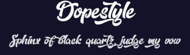 Dopestyle by Octotype  | Thomas Boucherie — Script Handwritten Font — thumbnail 2