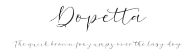Dopetta by Creaditive Design — Script Handwritten Font — thumbnail 1