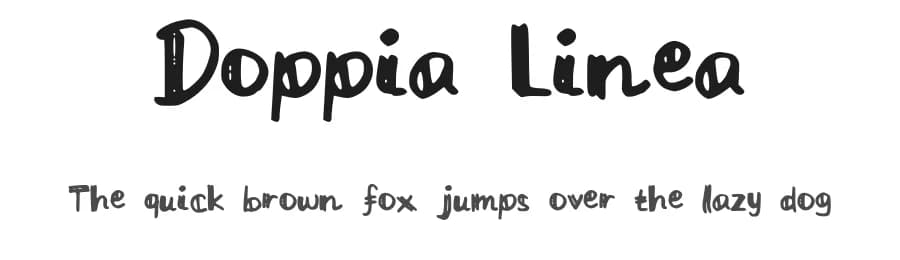 Doppia Linea by Cindyyo — Script Handwritten Font