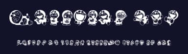 Doraemon Mix by Woodcutter — Dingbats Font — thumbnail 2
