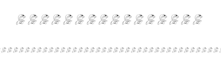 Doraemon Slalala by The Docallisme - Amry Al Mursalaat — Dingbats Font