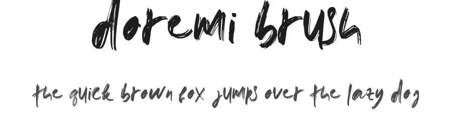 Doremi Brush by Mr Letters — Script Handwritten Font
