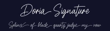 Doria Signature by Kong Font — Script Handwritten Font — thumbnail 2