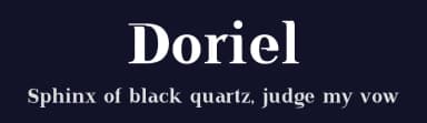 Doriel by Typesgal — Sans Serif Font — thumbnail 2