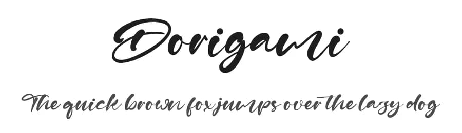 Dorigami by Staircase Studio — Script Handwritten Font — preview 1
