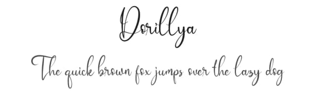 Dorillya by Aditya Rezki Apriyadi — Script Handwritten Font