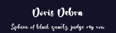 Doris Debra by Kong Font — Script Handwritten Font — thumbnail 2