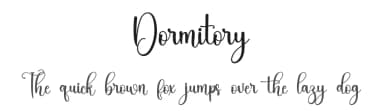 Dormitory by Inermedia Studio — Script Handwritten Font — thumbnail 1