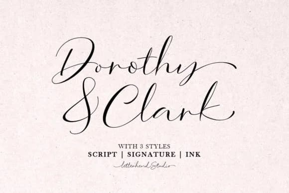 Dorothy Clark Script Font by letterhend — Script Handwritten Font