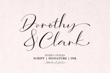 Dorothy Clark Script Font by letterhend — Script Handwritten Font — thumbnail 1